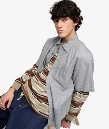 Herren Bench Skater Check Kurzarmhemd - Größe: M - Superdry - Modalova