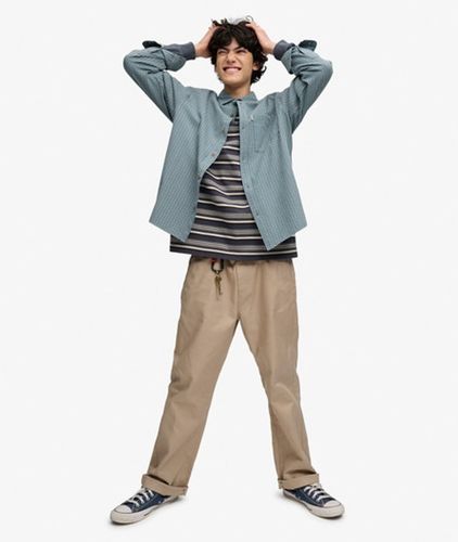 Herren Bench Skater Check Langarmhemd - Größe: L - Superdry - Modalova
