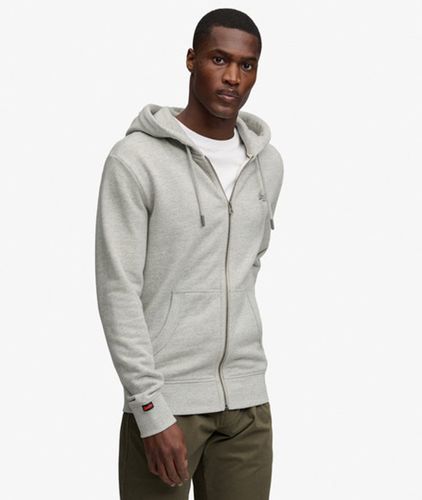 Men's Essential Logo Zip-hoodie mit Angerauter Innenseite - Größe: M - Superdry - Modalova