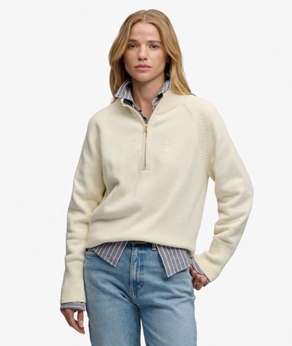 Damen Classic Cotton Knit Pullover mit Regulärer Passform - Größe: 42 - Superdry - Modalova