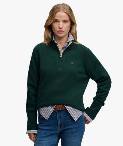 Damen Classic Cotton Knit Pullover mit Regulärer Passform - Größe: 40 - Superdry - Modalova