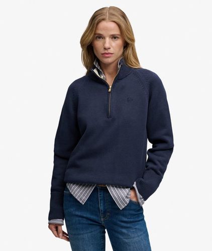 Damen Classic Cotton Knit Pullover mit Regulärer Passform - Größe: 44 - Superdry - Modalova
