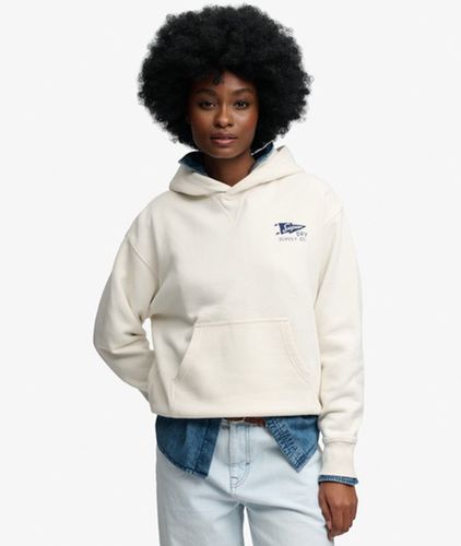 Damen Baumwolle Grafikdruck Heritage Hamptons Kapuzenpullover, , Größe: 42 - Superdry - Modalova