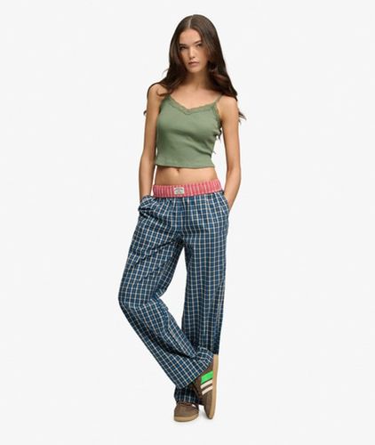 Damen Mini-karomuster Baumwollhose - Größe: 40 - Superdry - Modalova