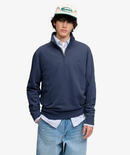 Herren Essential Serif Logo Sweatshirt mit Lockerer Passform - Größe: XL - Superdry - Modalova