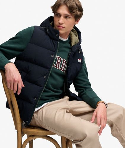Herren Everest Kurze Weste mit Kapuze - Größe: S - Superdry - Modalova