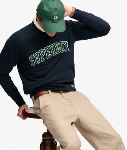 Herren Baumwolle Athletic Applique Sweatshirt Lockere Passform, , Größe: S - Superdry - Modalova