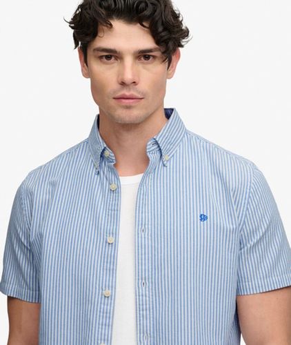 Herren Preppy Oxford Kurzarmhemd - Größe: M - Superdry - Modalova