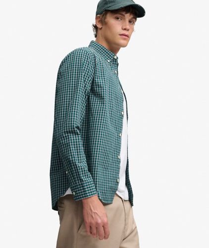 Herren Preppy Poplin Langarmhemd - Größe: M - Superdry - Modalova