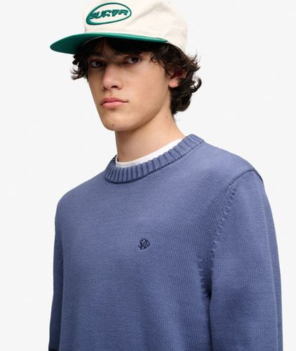 Herren Preppy Baumwoll-pullover - Größe: L - Superdry - Modalova