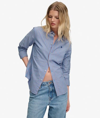 Damen Oxford Langarmhemd mit Schmaler Passform - Größe: 44 - Superdry - Modalova