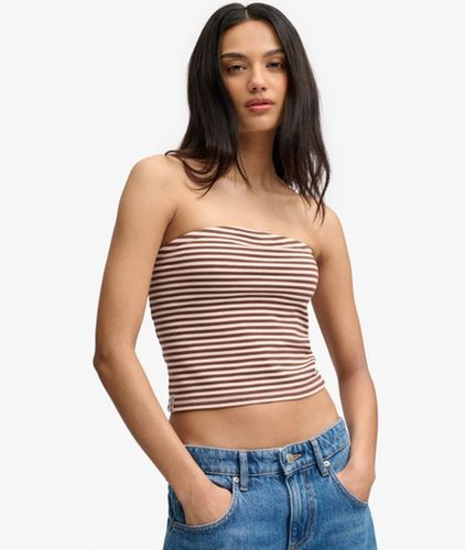 Damen Athletic Essentials Gestreiftes Jersey-bandeau-top - Größe: 44 - Superdry - Modalova
