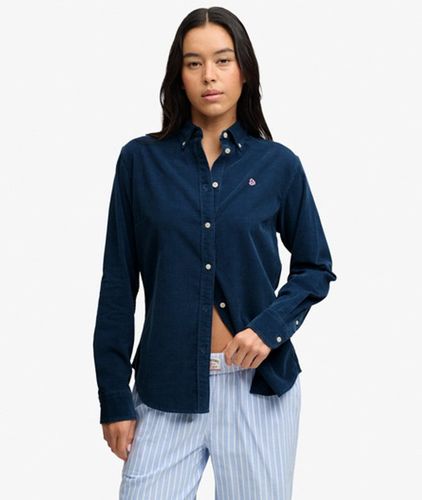 Damen Feincord-hemd mit Knopfleiste - Größe: 44 - Superdry - Modalova