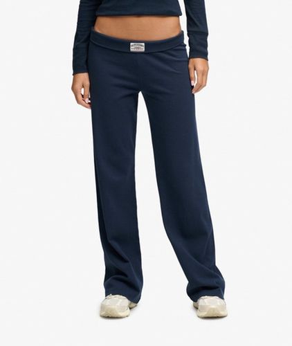 Damen Athletic Essentials Jogginghose mit Umschlagbund - Größe: 40 - Superdry - Modalova