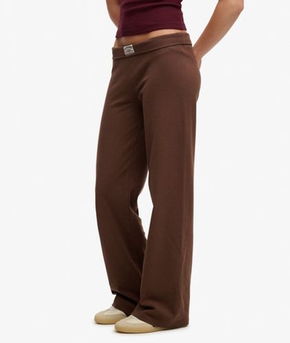 Damen Athletic Essentials Jogginghose mit Umschlagbund - Größe: 42 - Superdry - Modalova
