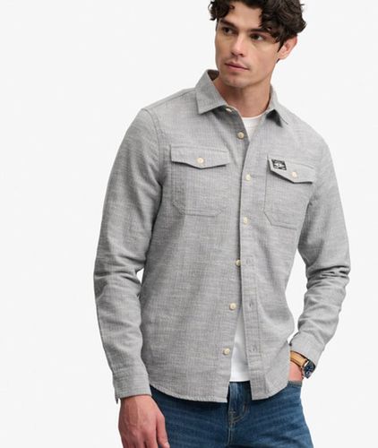 Herren Herringbone Workwear Hemd Lockere Passform - Größe: S - Superdry - Modalova