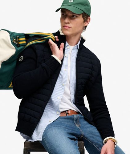 Herren Straight Baffle Hybrid-jacke - Größe: M - Superdry - Modalova