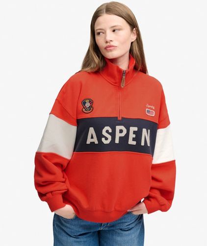 Damen Preppy Ski Half-zip mit Lockerer Passform - Größe: 36 - Superdry - Modalova