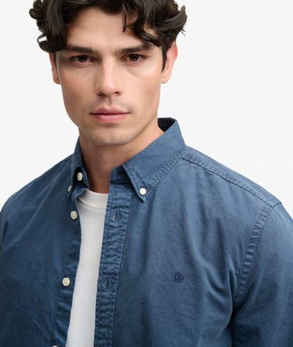 Herren Garment Dyed Langarmhemd Reguläre Passform - Größe: S - Superdry - Modalova