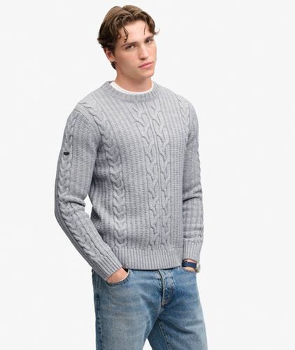 Herren Jacob Zopfstrickpullover - Größe: M - Superdry - Modalova