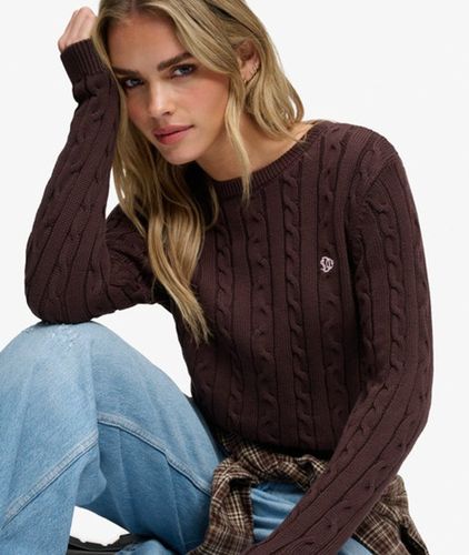 Damen Essentials SD & CO Zopfmuster-pullover - Größe: 42 - Superdry - Modalova