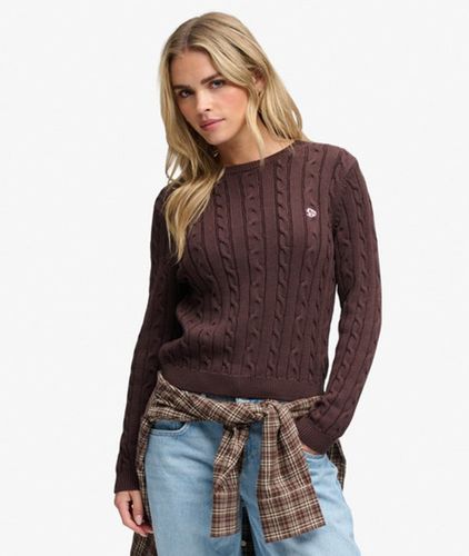 Damen Essentials SD & CO Zopfmuster-pullover - Größe: 42 - Superdry - Modalova
