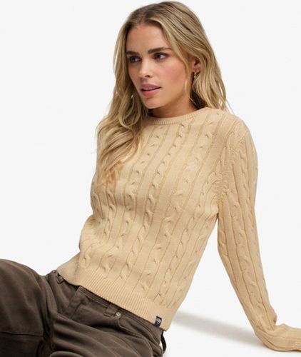 Damen Essentials SD & CO Zopfmuster-pullover - Größe: 42 - Superdry - Modalova