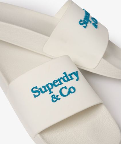 Herren Company Logo High Build Sliders - Größe: 8-9 - Superdry - Modalova