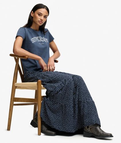 Damen Gewebter Maxirock mit Stufendesign - Größe: 38 - Superdry - Modalova