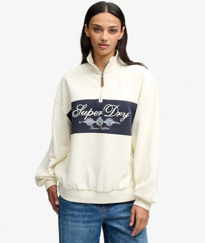 Damen Ornate Script Sweatshirt mit Lockerer Passform - Größe: 36 - Superdry - Modalova