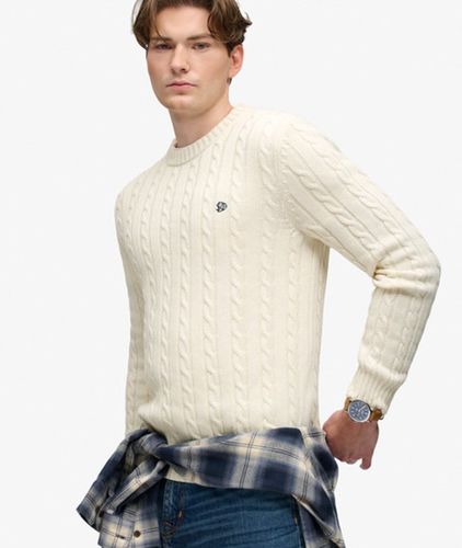 Herren Cable Knit Pullover mit Lockerer Passform - Größe: M - Superdry - Modalova