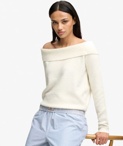 Damen Bardot Pullover mit Schmaler Passform - Größe: 40 - Superdry - Modalova