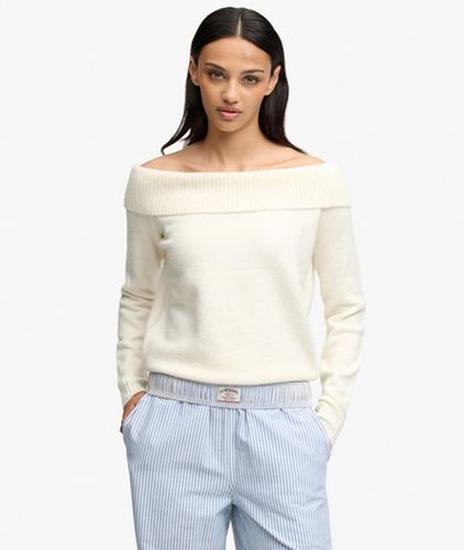Damen Bardot Pullover mit Schmaler Passform - Größe: 38 - Superdry - Modalova