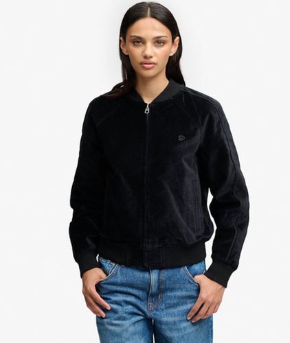 Damen Samt-bomberjacke - Größe: 44 - Superdry - Modalova