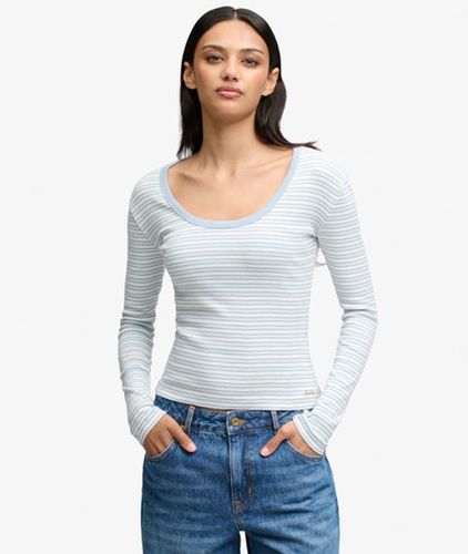 Damen Athletic Essentials Gestreiftes Langarmshirt - Größe: 40 - Superdry - Modalova
