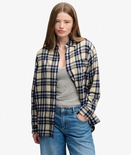 Damen Flanell-hemd mit OverGrößed-passform - Größe: 34 - Superdry - Modalova
