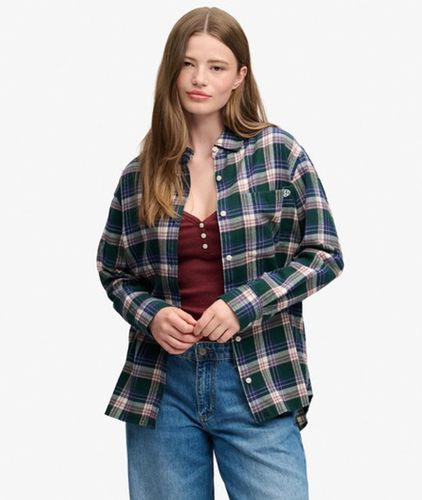 Damen Flanell-hemd mit OverGrößed-passform - Größe: 36 - Superdry - Modalova