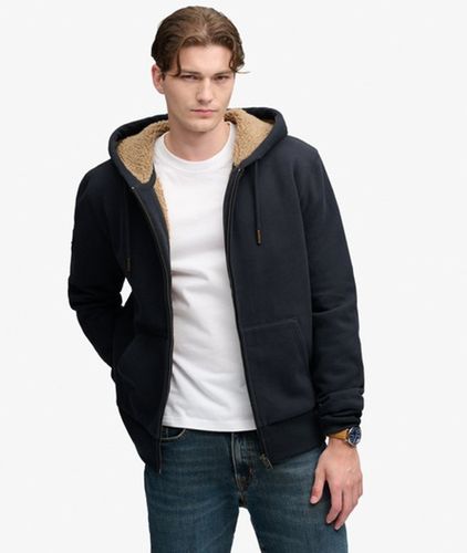 Herren Zip-hoodie mit Borg-futter - Größe: XL - Superdry - Modalova