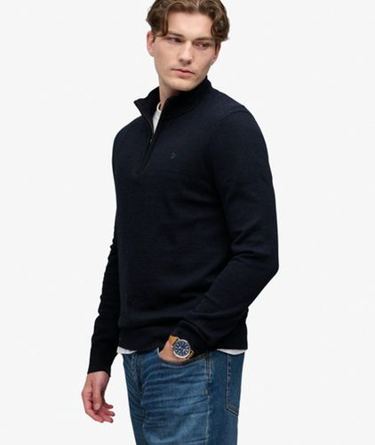 Herren Essential Pullover mit Halbzip Schmale Passform - Größe: M - Superdry - Modalova