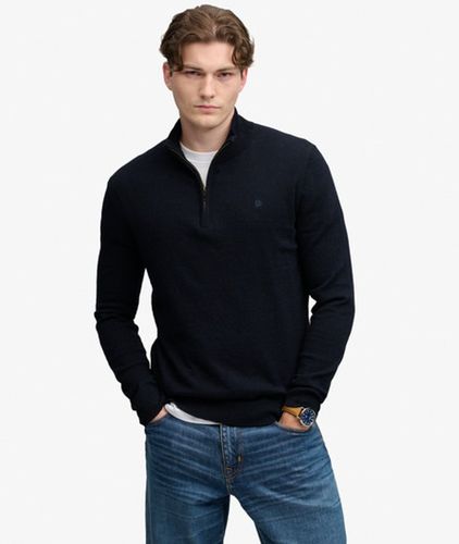 Herren Essential Pullover mit Halbzip Schmale Passform - Größe: M - Superdry - Modalova