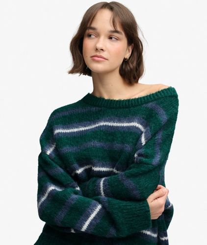 Damen Gestreifter Strick-pullover mit Lockerer Passform - Größe: 44 - Superdry - Modalova