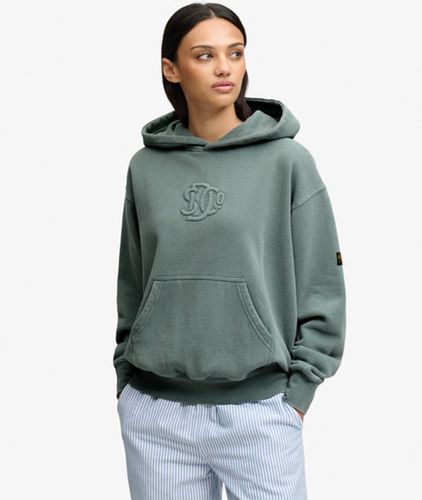 Damen Sd & co Monogram Kapuzenpullover Lockere Passform - Größe: 40 - Superdry - Modalova