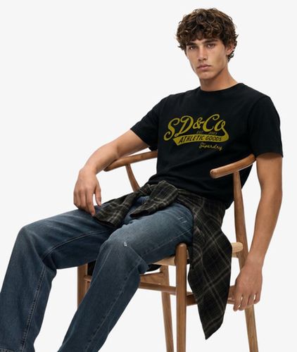 Herren Vintage Script T-shirt - Größe: L - Superdry - Modalova
