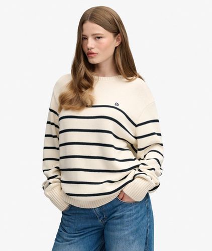 Damen OverGrößed Streifen-pullover - Größe: 40 - Superdry - Modalova
