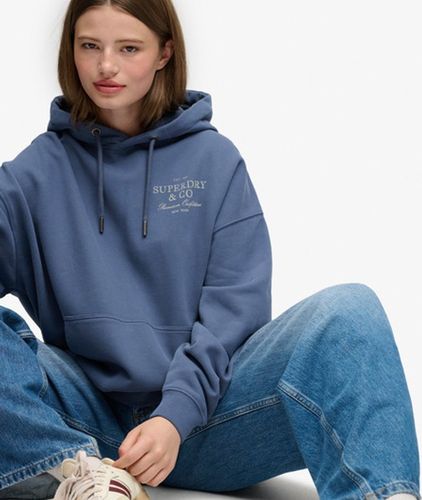 Damen Luxe Casual Kapuzenpullover Lockere Passform - Größe: 40 - Superdry - Modalova