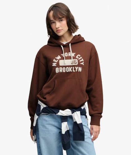 Damen Vintage Prep Chenille Kapuzenpullover Lockere Passform - Größe: 42 - Superdry - Modalova