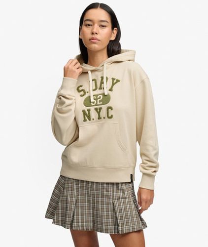 Damen Vintage Prep Chenille Kapuzenpullover Lockere Passform - Größe: 44 - Superdry - Modalova