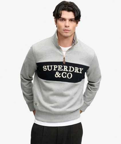 Herren Company Logo Sweatshirt mit Lockerer Passform - Größe: L - Superdry - Modalova