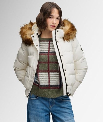 Damen Everest Kapuzen-bomberjacke - Größe: 40 - Superdry - Modalova