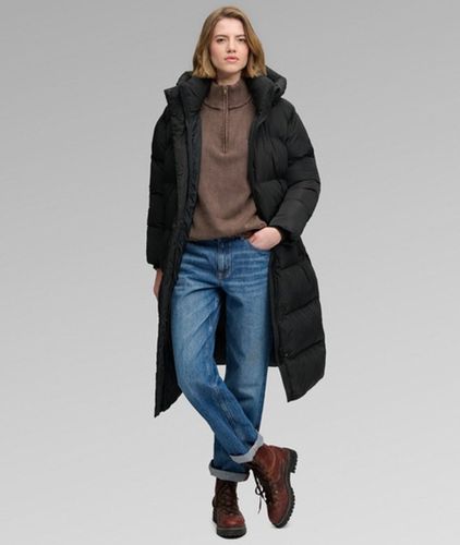 Damen Langer Steppmantel mit Kapuze - Größe: 46 - Superdry - Modalova